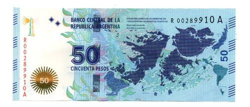 Billete $50 Malvinas Reposicion Sin Circular - R 00289910 A