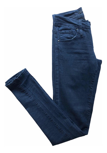 Jean Skinny Azul Riffle Tiro Bajo