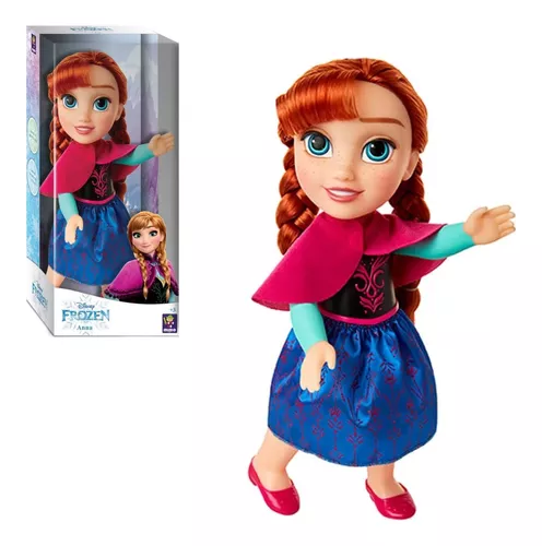 Boneca De Vinil Grande Princesa Anna Viagem Disney Frozen