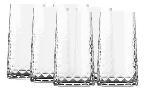 Cairo Bebidas Juego 6 Vasos De Vidrio Highball Cocina Hogar