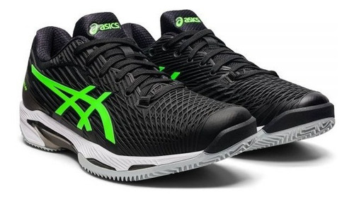 Imagem 2 de 5 de Tênis Asics Solution Speed Ff 2 Clay Masculino- Preto/verde