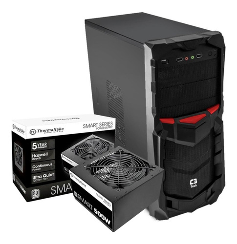 Gabinete Game C3tech Mt-g50bk Fonte Tt 500w