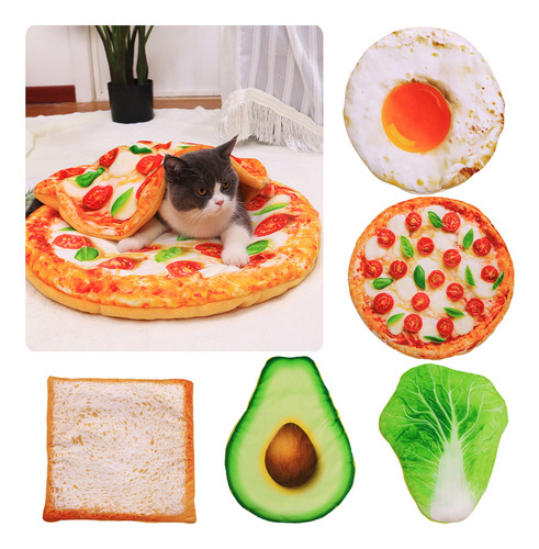 Bloc Con Estampado De Pizza Con Huevos Fritos Con Aguacate (