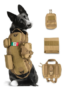 Legendog Chaleco Militar para Perros Dog Chaleco TáCtico Chaleco Impermeable para Perros con Bolsas Desmontables XL