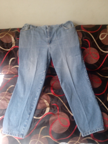 Jeans De Hombre Azul Degradado En Tela Gruesa Talla 40.