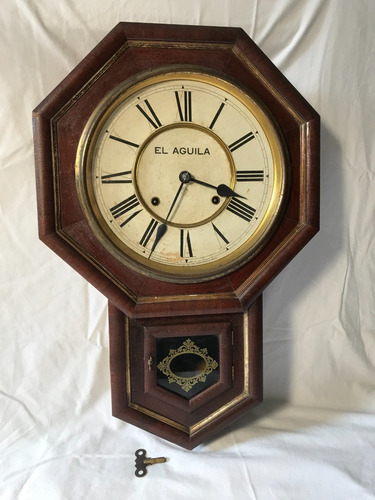 Reloj De Péndulo De Pared Marca Ansonia Usa Año Aprox. 1875