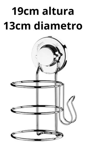 Soporte Para Secador De Cabello C/ Ventosa Inoxidable Future
