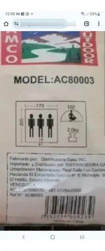 Carpa Amco Para Tres Personas