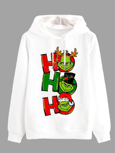 Buzo Buso Retrolive Hoodie Navideño Navidad Ho Ho Ho