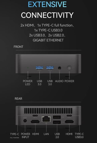 Mini Pc Intel N5095 / Disco M.2 1tb / 8gb Memoria Ram