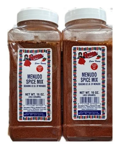 2x Fiesta Menudo Spice Mix Seasons, Sazonador Para Menudo