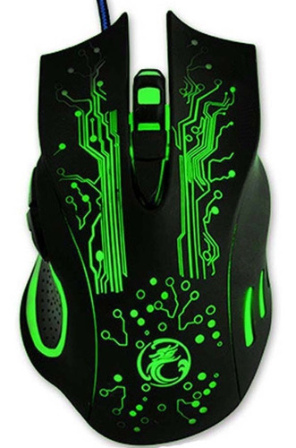 Mouse Led Optico Alambrico 3200dpi 6 Botones Usb Gamer