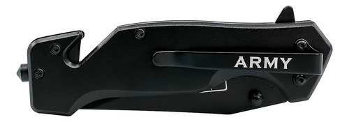 Cuchillo Táctico Plegable Military Gift Shop Negro 12 Cm