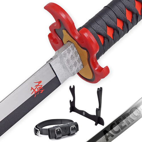 Kit Demon Slayer Katana Acero 104cm Espada Colección Ludede Color C - 3rd Tanjiro Kamado