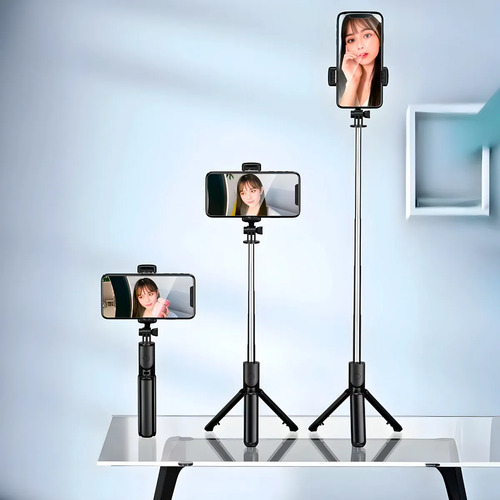 Bastão Selfie Profissional Com Tripé Integrado