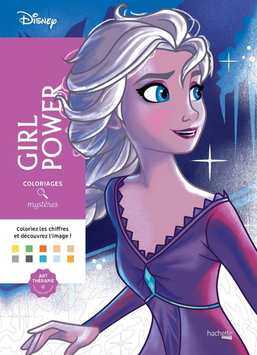 Libro Colorea Y Descubre El Misterio Poder Femenino Disney