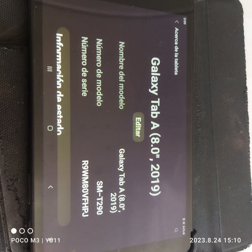 Samsung Galaxy Tab A (8.0  2019) Usada- B. Estado.