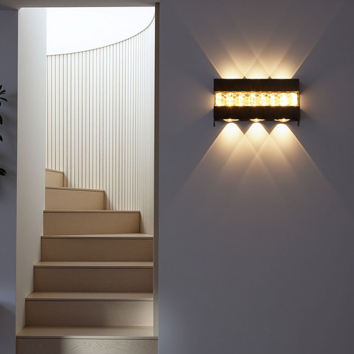 Apliques De Pared Modernos Led Para Exteriores Jardín Cálida