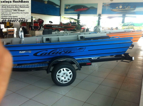 Barco De Alumínio Calaça Mod Flash Bass 600 De 6 Metros