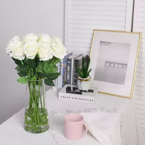 / S 10 Ramos De Rosas Artificiales De Seda Para Bodas