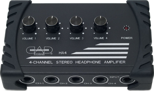 Cad Audio Ha4 Amplificador De Auriculares Estéreo De 4 Can.
