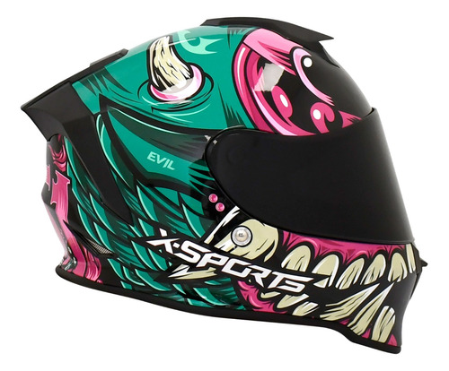 Casco X-sports V151. Varios Diseños. Evil.  Nuevo Ingreso!!!