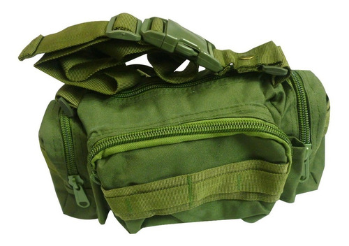 Canguro Tactico Militar Camping Trekking Color Verde Militar