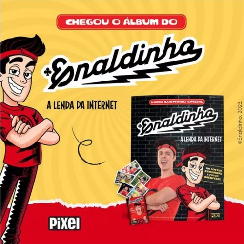 Livro - KIT ÁLBUM DO ENALDINHO + 50 FIGURINHAS: A LENDA DA