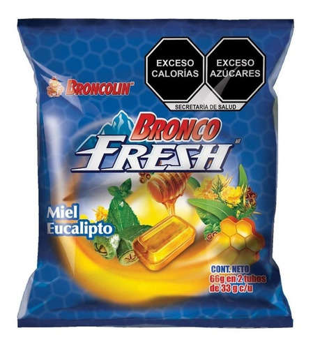 Bronco Fresh Miel Y Eucalipto Duo Pack 32.94gr Cu