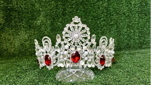 Corona Tiara De Cristal Novia Xv Años Reina Coronarte