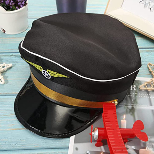Sombrero De Capitán De Piloto Gorra De Piloto De Avión