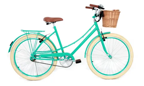 Bicicleta verde vintage new arrivals