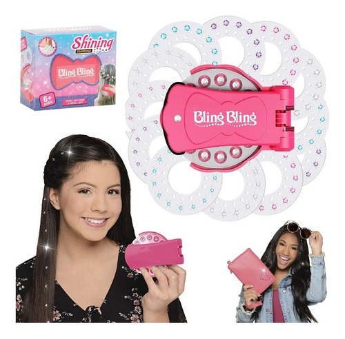* Engraçado Diy Diamond Crystal Sticker Bling Hair Deco Tool