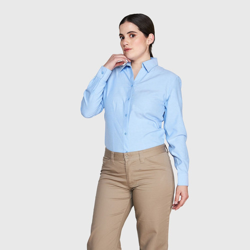 Jayson Blusa Oxford Cuello V M/l