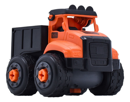 Camión Volqueta Desmontable Contrucción Black+decker Tt027s- Camión Naranja
