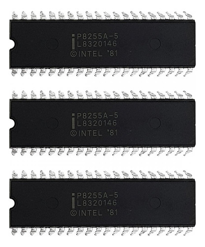 3 Un Ci Intel De Portas I/o Programáveis X24 Dip-40 P8255a-5