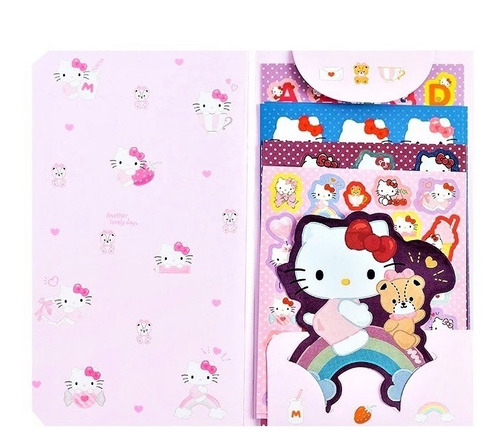 Set De Planillas De Stickers Hello Kitty Kuromi My Melody