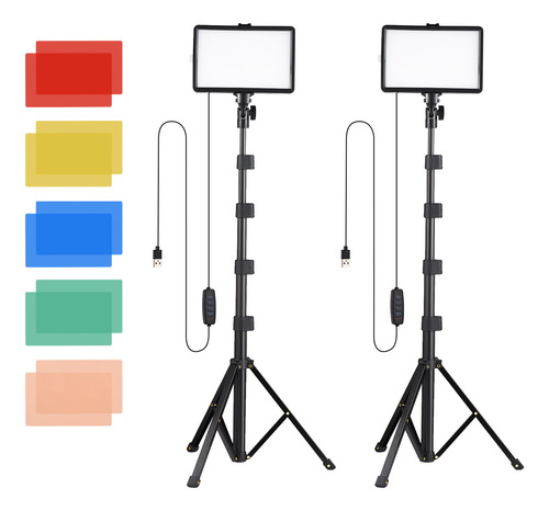 Luces De Vídeo Led Usb Con Filtros De Color, Kits De Grabaci