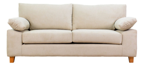 Sillon Sofa 2 Cuerpos Pana Placa Soft Premium Living