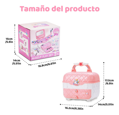 Lictin Kit De Maquillaje 76 piezas caja de maquillaje lavable Lictin MB0201