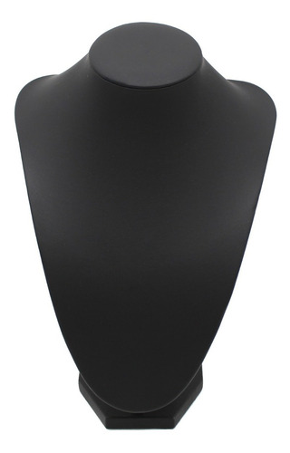 Imagen 3 de 7 de Exhibidor Cuello Alargado Grande Cuerina Negro Para Collares