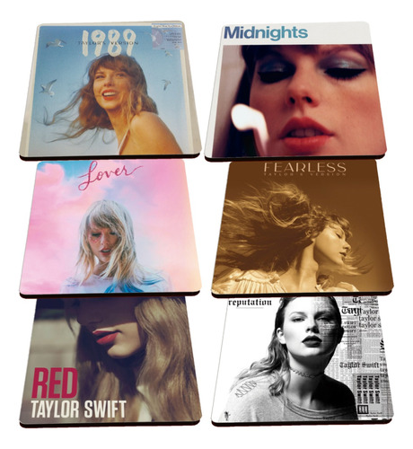 Taylor Swift - Posavasos De Madera Con Felpita