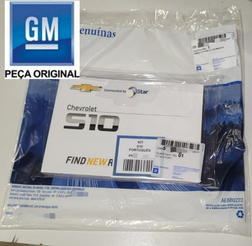 Manual Do Proprietário Chevrolet S10 2019/2020/2021/2022