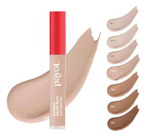 Payot - Corretivo Líquido Matte Alta Cobertura 30ml Cor 1.5