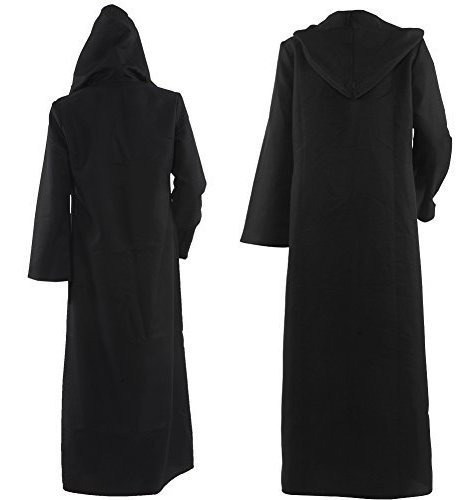 Imagen 4 de 4 de Traje De Hombre De Allten Star Wars Jedi Túnica Negra Con