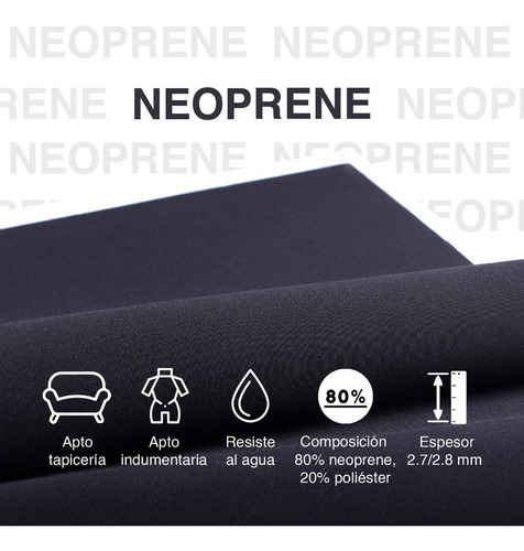 Imagen 3 de 9 de Tela Tapicería Neoprene 10mt X 1,4 Mt