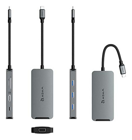 Concentrador Usb C 8 En 1 Adam Elements, 4 K Usb C A Hdmi, 1
