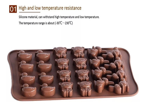 Molde De Silicon Chocolates Para Pascua Conejos Patos