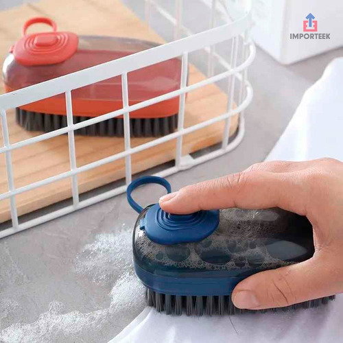 - Cepillo Esponja Multiusos Dispensador Jabon Lava Trastes