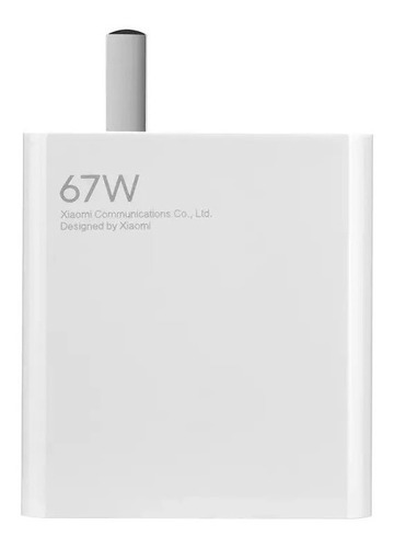 Cargador Xiaomi MDY-12-ES usb-a de pared con cable carga rápida blanco